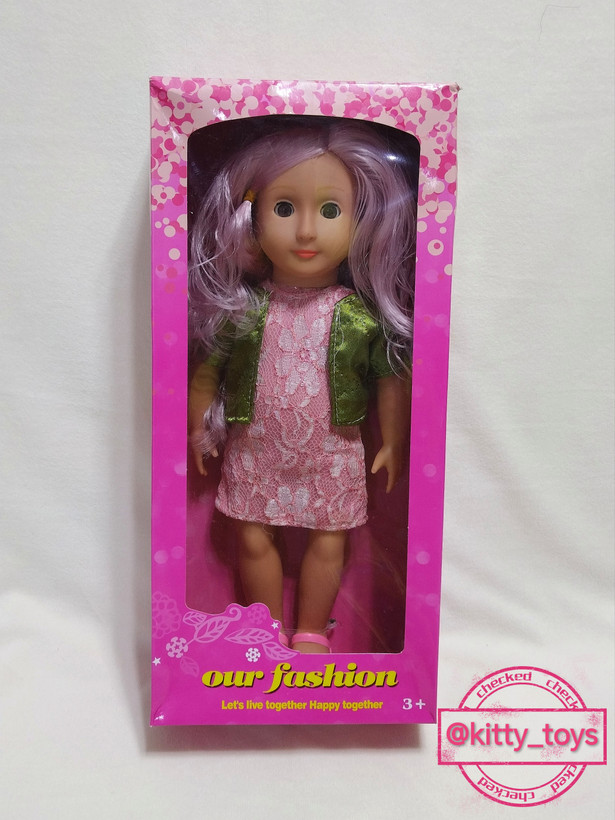 عروسک دختر تمام سیلیکونی ۳۵ سانتی برند our fashion