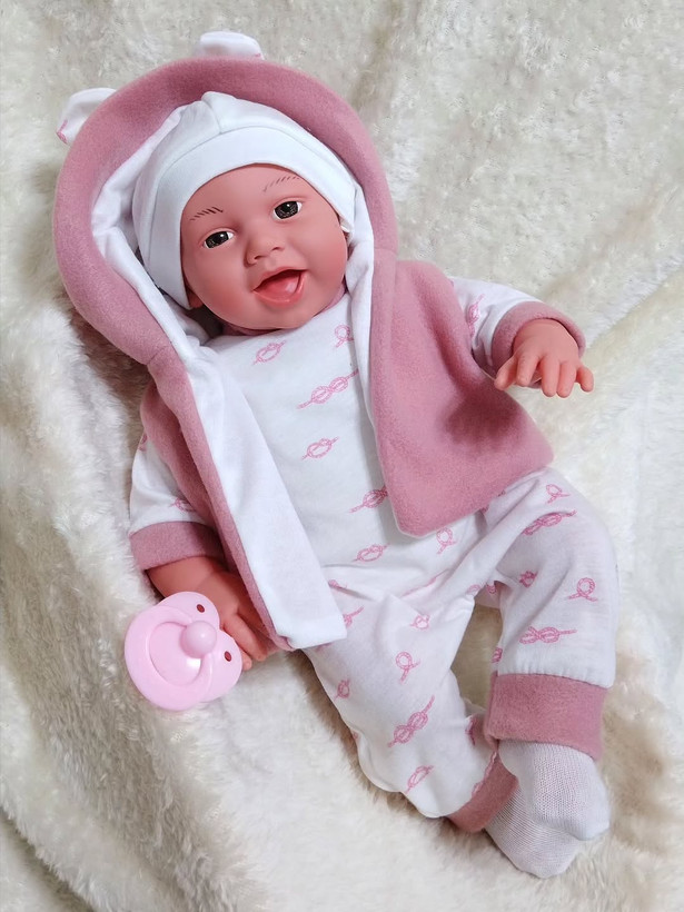 عروسک نوزاد بدن پنبه سنسوردار ۴۲ سانت